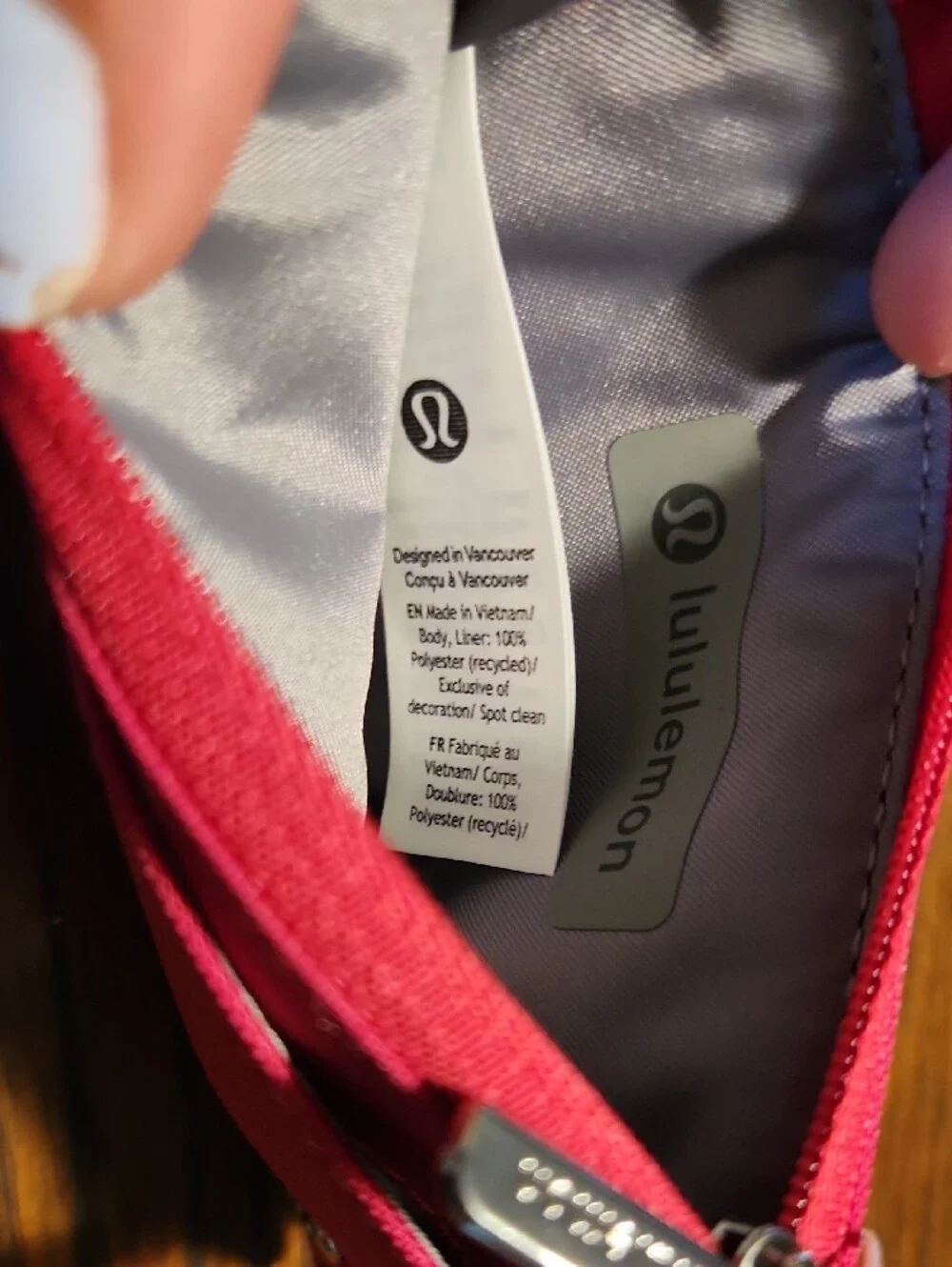 Authentic Lululemon Clippable Card Case Calypso Pink